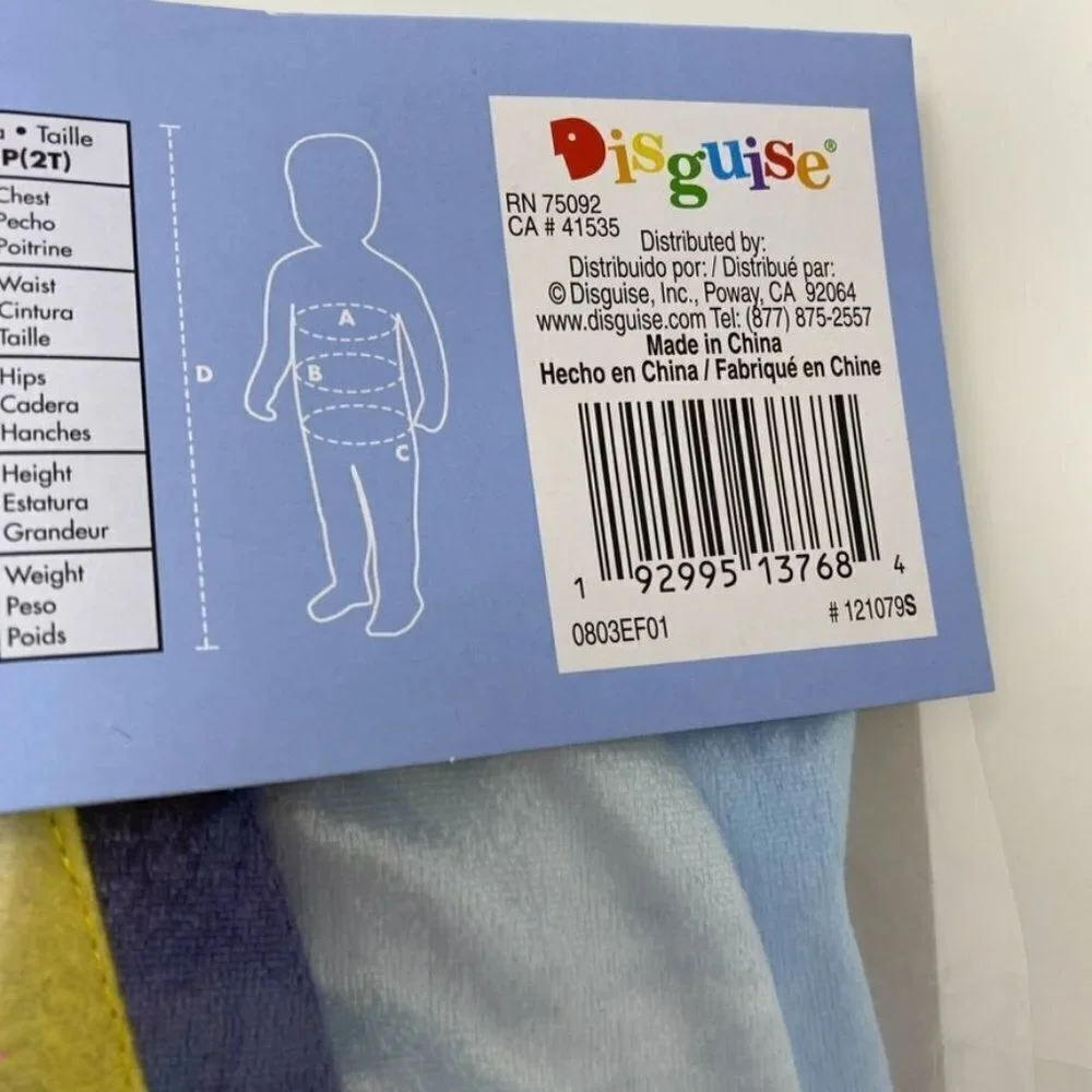 Disguise Toddler Disney Bluey Halloween Costume Jumpsuit Szs 2T/ 3-4T/ 4-6X - Picture 7 of 10